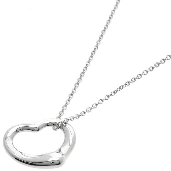 Tiffany & Co Open Heart Necklace SV Ladies